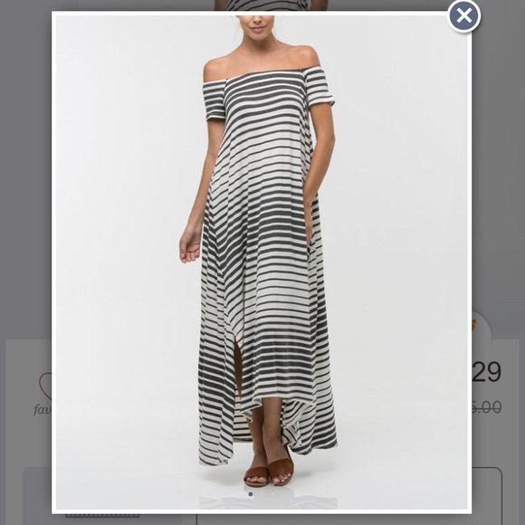 Love in Dresses & Skirts - Jersey Off Shoulder Maxi Dress